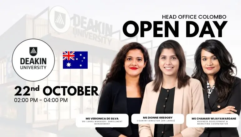 Deakin University open day Sri Lanka