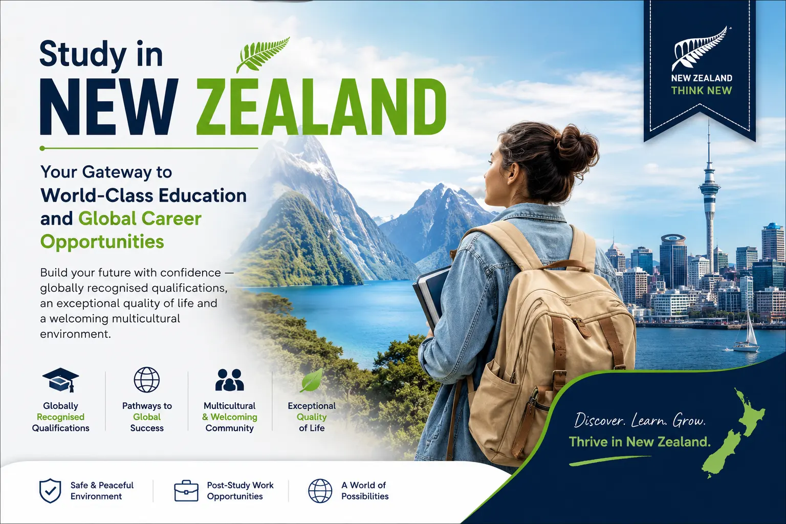 Study in New Zealand: Your Gateway to World-Class Education and Global Career Opportunities